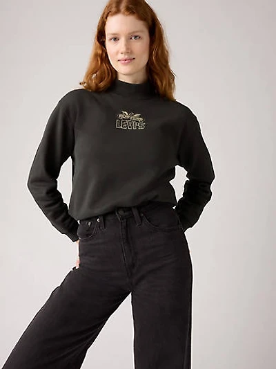 Graphic Collins Mockneck Sweatshirt