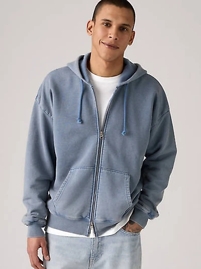 Grunge Wash Arcata Lined Full Zip Sweatshirt