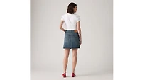 Retro Button Front Skirt