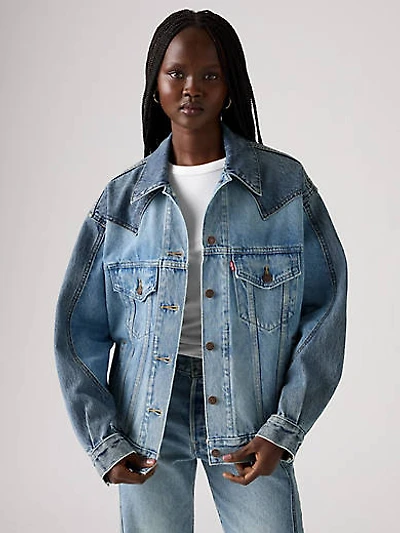 '90s Western Pieced Trucker Jacket