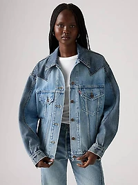 '90s Western Pieced Trucker Jacket