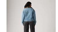 90s Fur Trucker Jacket