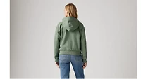 Relaxed Hooded Bomber Jacket