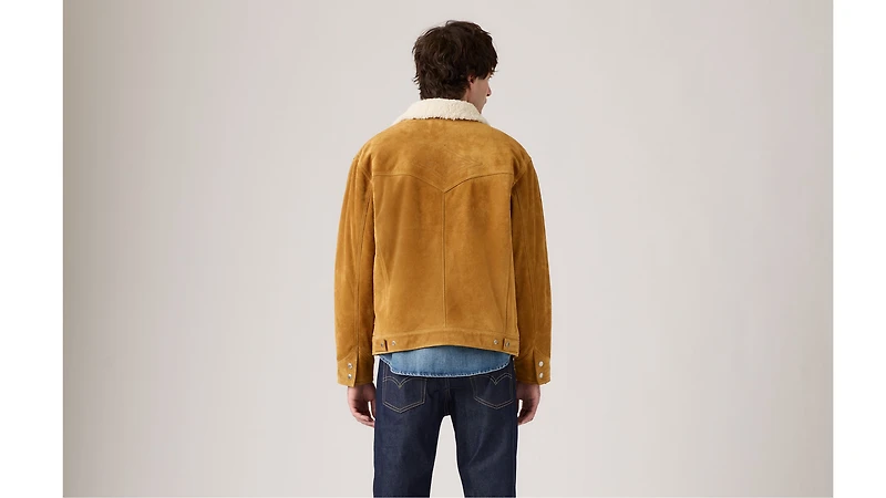 Western Suede Sherpa Tucker Jacket