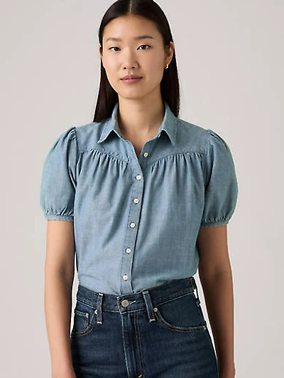 Lea Short-Sleeve Blouse