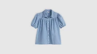 Lea Short-Sleeve Blouse