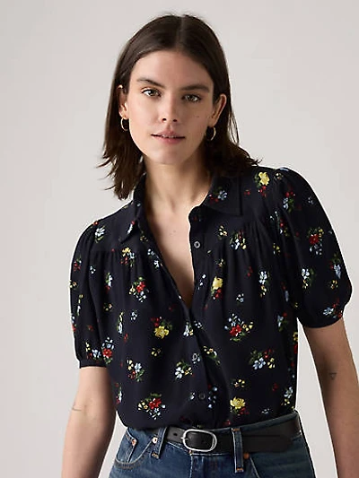 Lea Short-Sleeve Blouse
