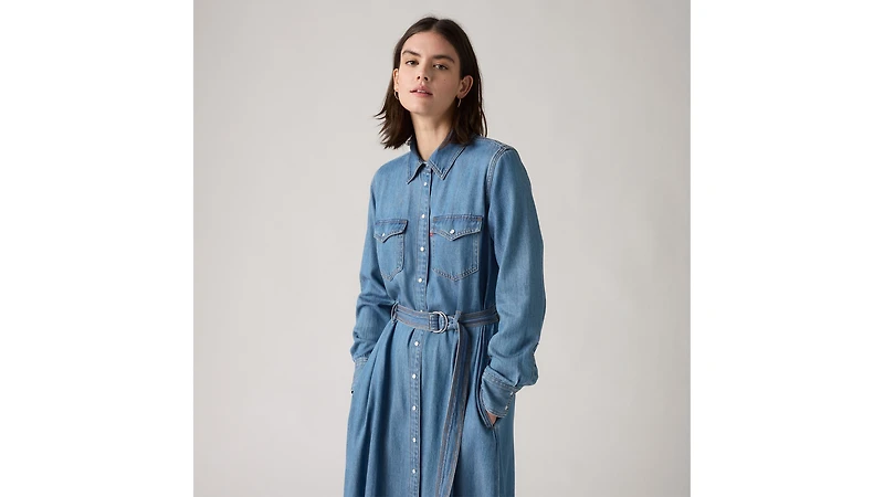 Quincey Long-Sleeve Maxi Dress
