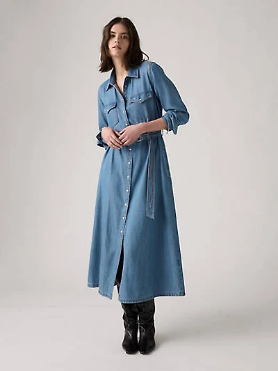 Quincey Long-Sleeve Maxi Dress