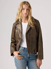 Genuine Leather Moto Jacket
