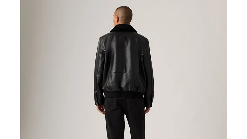 Aviator Jacket with Removeable Sherpa Collar