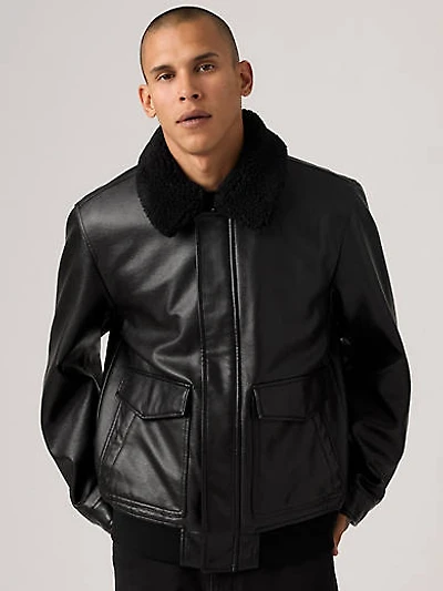 Aviator Jacket with Removeable Sherpa Collar