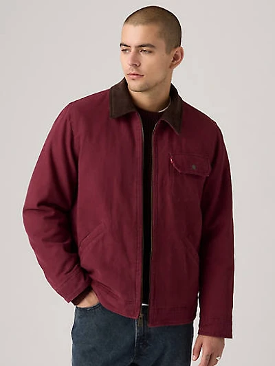 Cotton Canvas Depot Jacket With Blanket Lining