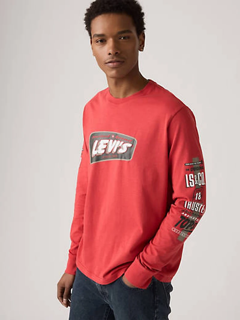Relaxed Fit Graphic Long-Sleeve T-Shirt