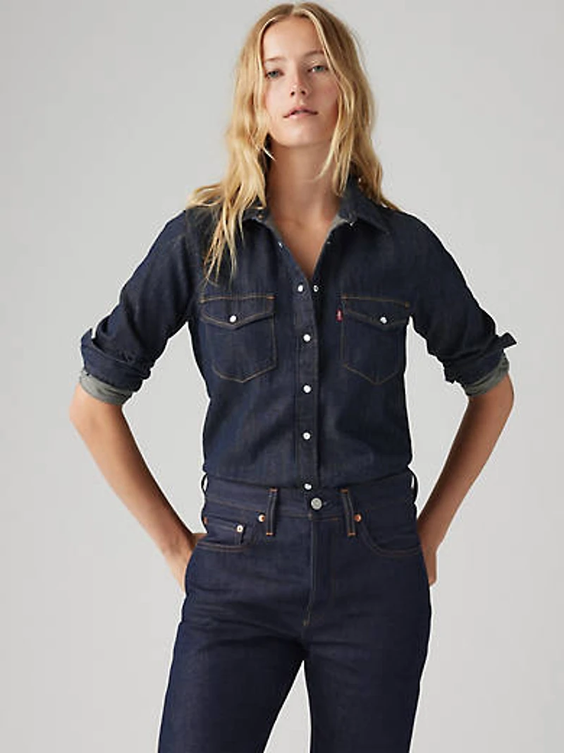 Iconic Western Linen+ Denim Shirt