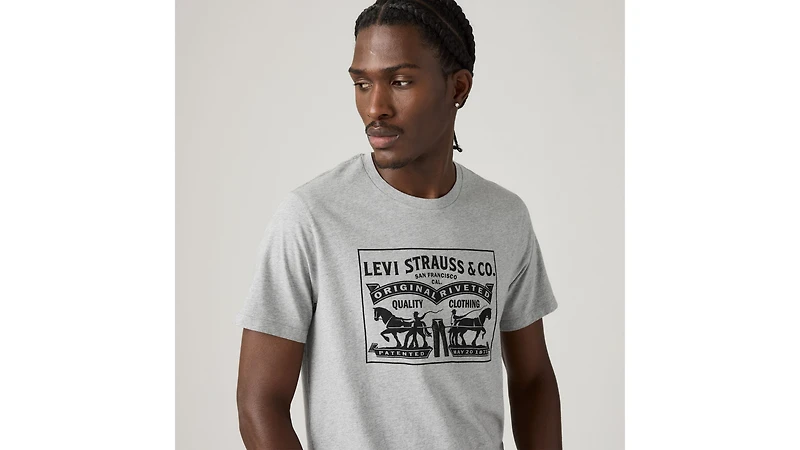 Two Horse Graphic Tee Shirt