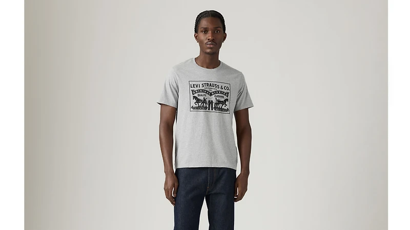 Two Horse Graphic Tee Shirt