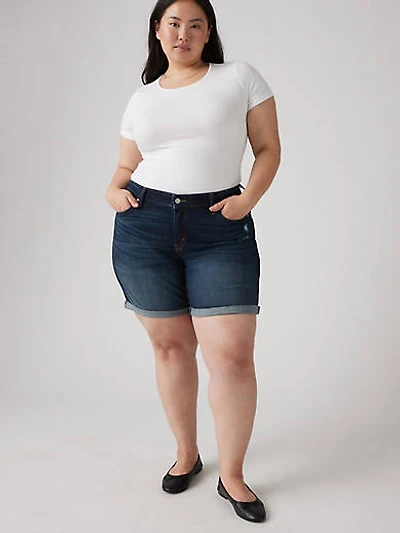 Mid Length Women's Shorts (Plus Size)