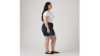 Mid Length Women's Shorts (Plus Size)