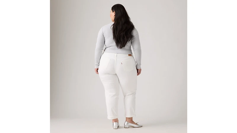 Boyfriend Mid Rise Women's Jeans (Plus Size)