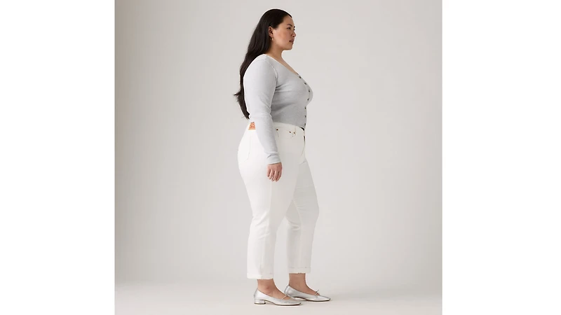 Boyfriend Mid Rise Women's Jeans (Plus Size)