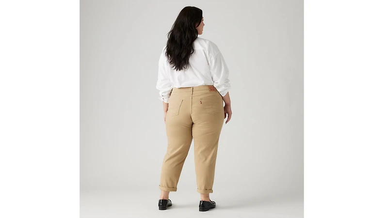Mid Rise Boyfriend Women's Jeans (Plus Size)