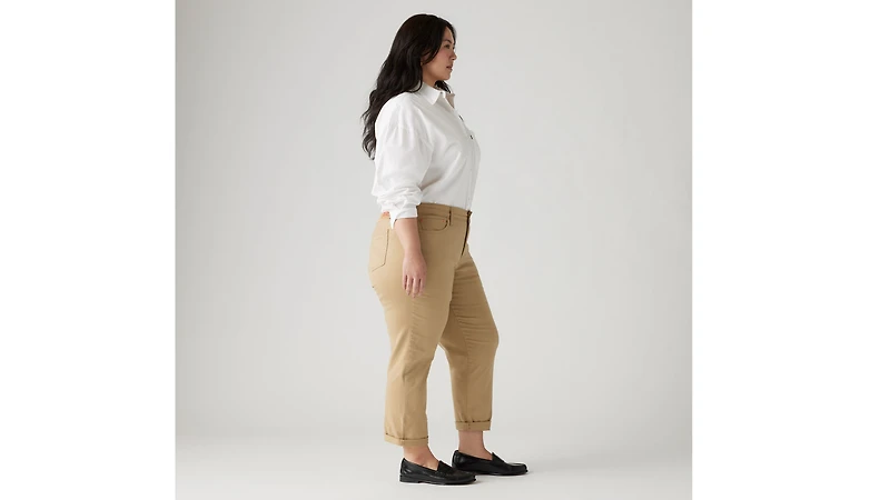 Mid Rise Boyfriend Women's Jeans (Plus Size)