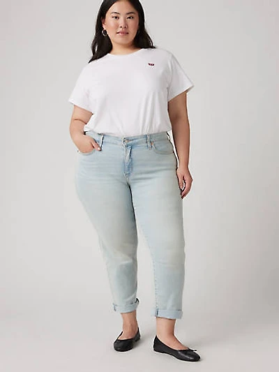 Boyfriend Mid-Rise Women's Jeans (Plus Size)