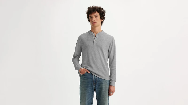 Long Sleeve Thermal Henley