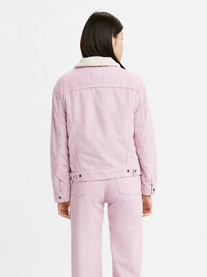 Ex-Boyfriend Corduroy Sherpa Trucker Jacket