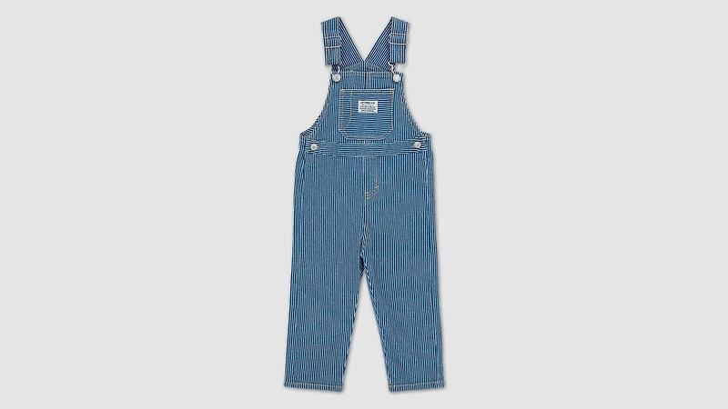 Railroad Stripe Overall Toddler Boys 2T-4T
