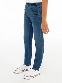 Pull On Skinny Fit Big Boys Pants 8-20