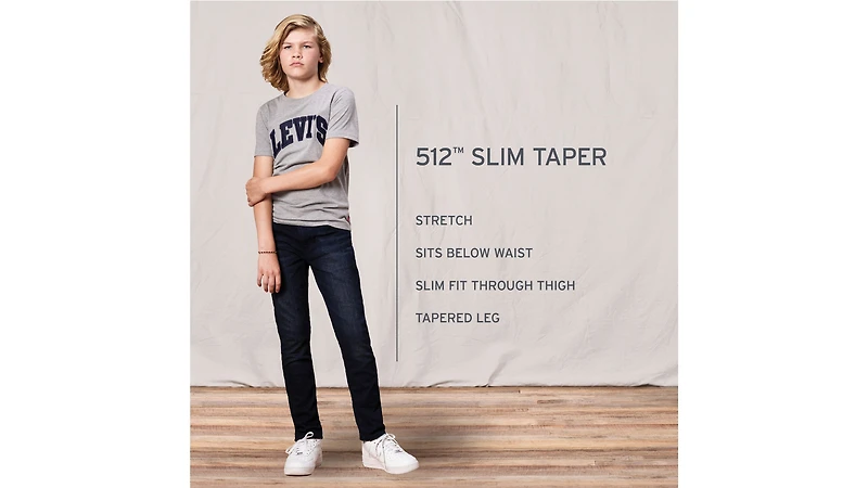 512™ Slim Taper Strong Performance Big Boys Jeans 8-20