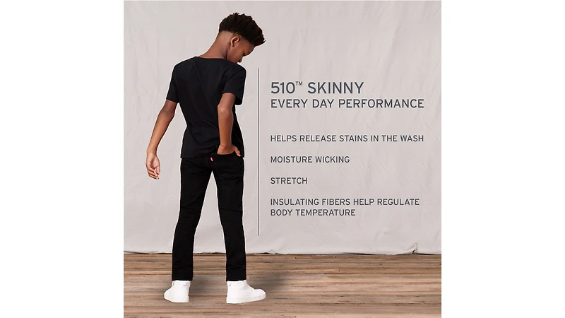 510™ Skinny Fit Performance Big Boys Jeans 8-20