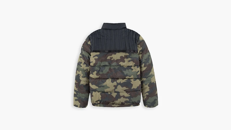 Levi's® All Over Print Color Blocked Puffer Big Boys Jacket S-XL