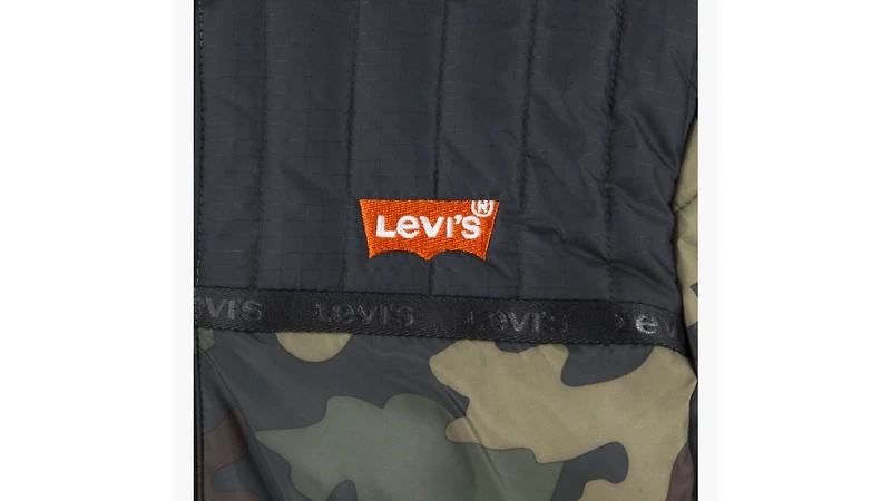 Levi's® All Over Print Color Blocked Puffer Big Boys Jacket S-XL