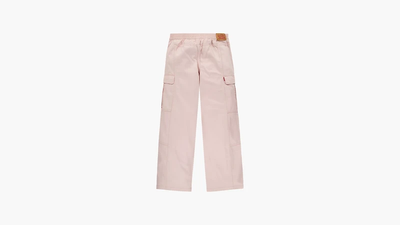 High Rise Baggy Cargo Pants Big Girls 7-16