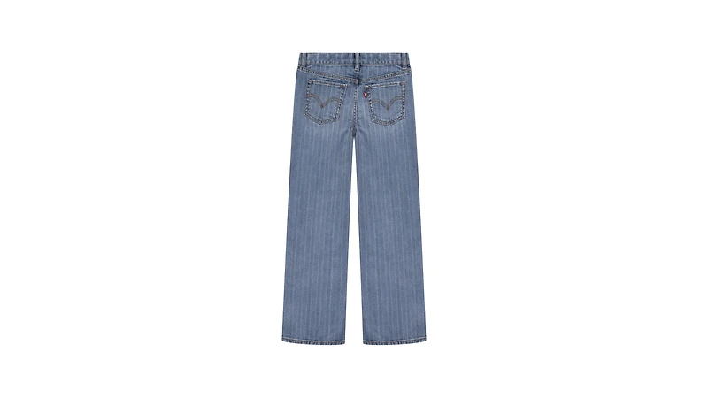 Textured Stripe Wide Leg Big Girls 8-20