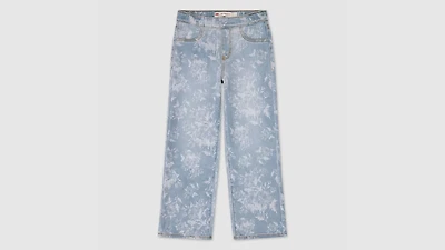 Pull-On Wide Leg Print Jeans Big Girls 8-20
