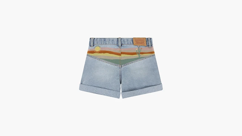Mini Mom Short W/ Embroidery Big Girls 7-16