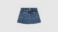 Pleated Cargo Skort Little Girls 4-6X