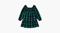 Smocked Top Plaid Dress Big Girls 7-16