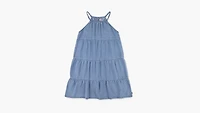 Halter Tiered Dress Big Girls S-XL