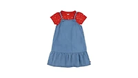 Layerable Dress With Tee Little Girls 4-6X