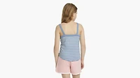 Striped Ribbed Tank Top Big Girls S-XL