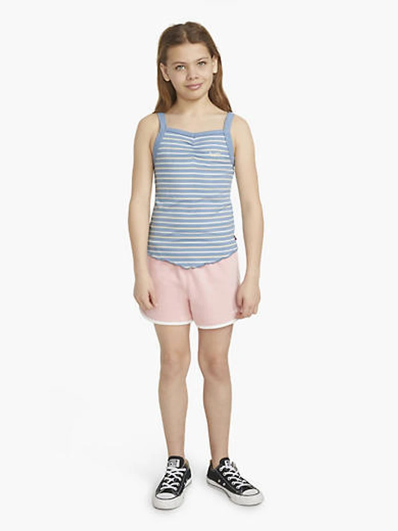 Striped Ribbed Tank Top Big Girls S-XL