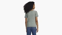 Waffle Notch Neck Top Big Girls 7-16
