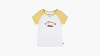 Rainbow Levis Tee Little Girls 4-6X