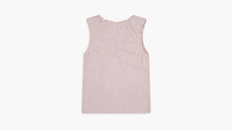 Bow Purl Edge Tank Top Big Girls S-XL