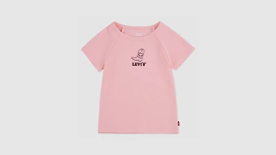 Color Block Raglan Top Little Girls 4-6X